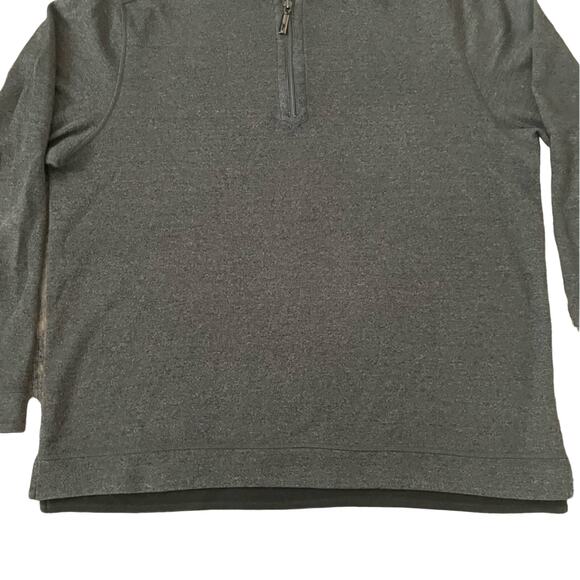 Tommy Bahama Men’s Reversible Quarter Zip Pullover Sweater Black Gray Large - Picture 6 of 12